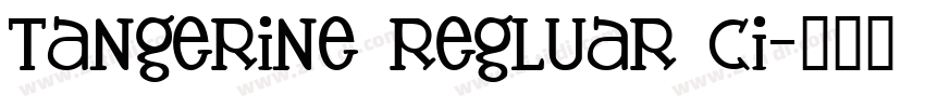 tangerine regluar ci字体转换